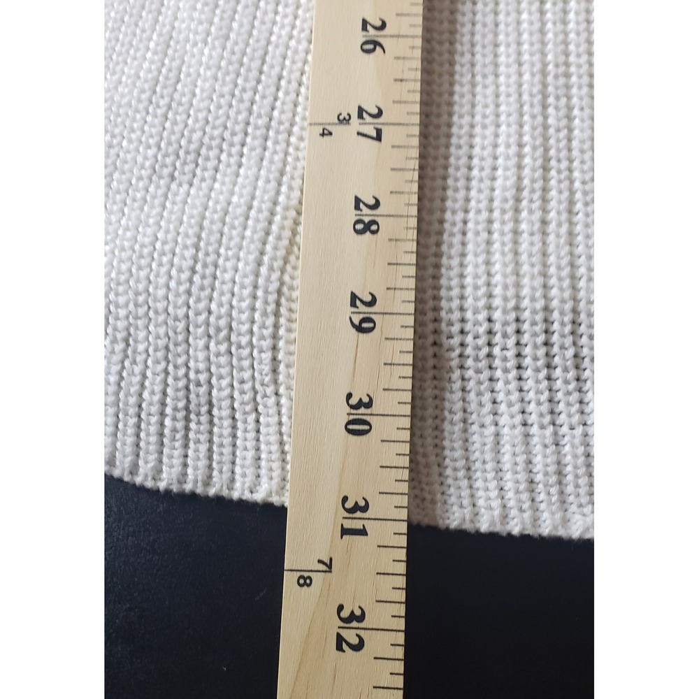 Eileen Fisher White Organic Cotton Tencel Ribbed Open Front Cardigan Sweater SP - Picture 7 of 7